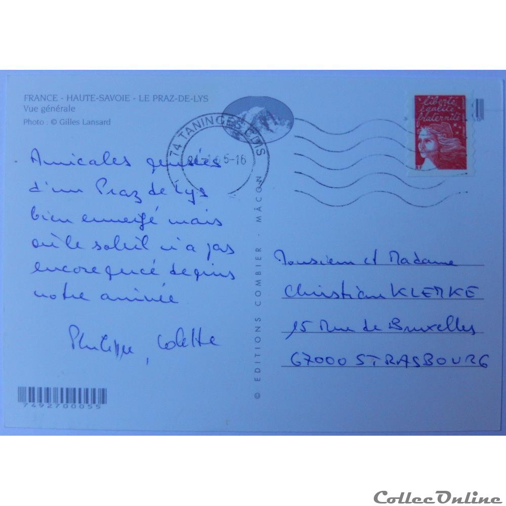 CP de Haute-Savoie, Praz-de-Lys carte postale france rhone alpe cp de haute savoie praz de lys