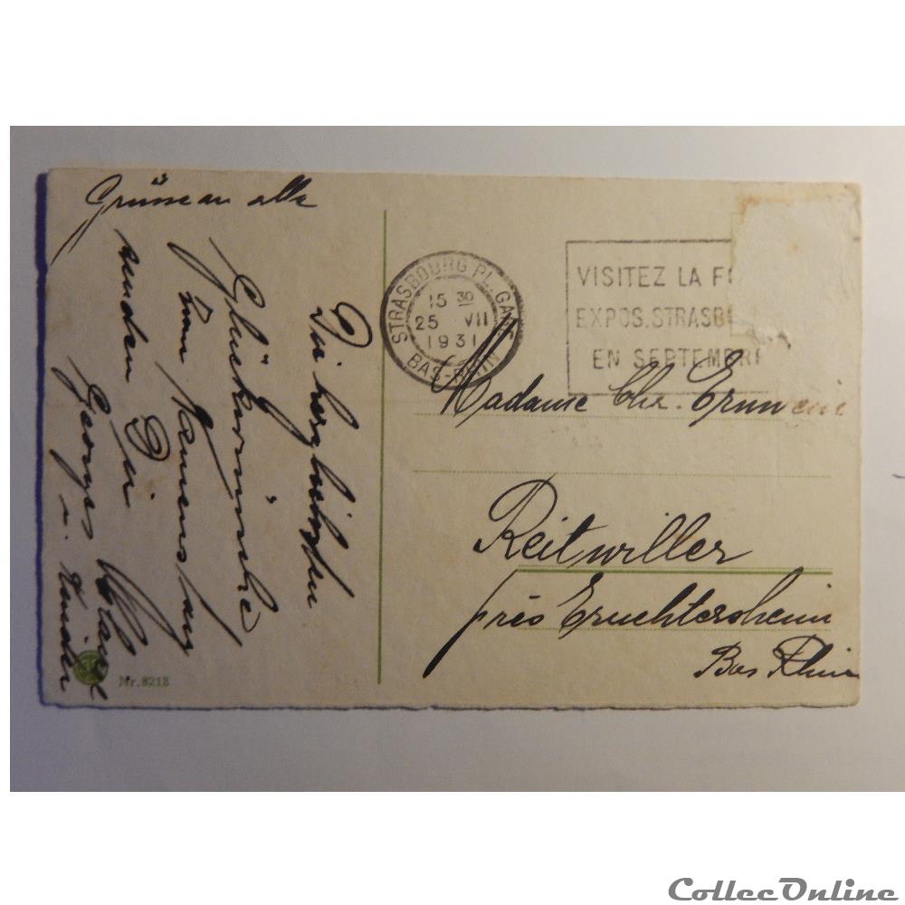carte postale rhone alpe cpa heureux anniversaire avec un bouquet de fleurs