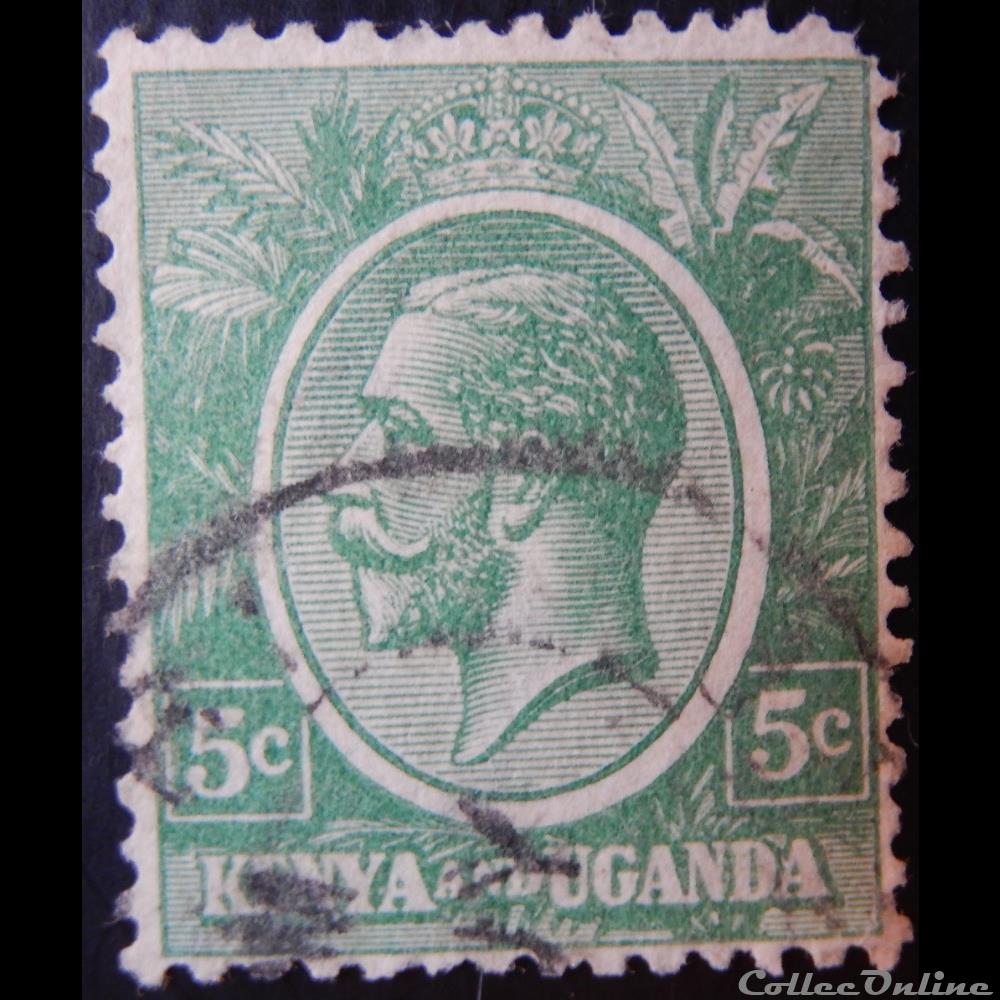 timbre afrique kenya communaute est africaine 0002a roi george v de 1927 5c