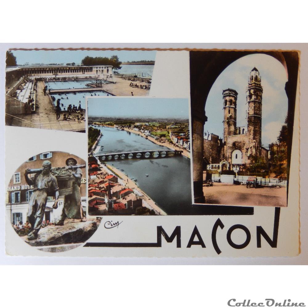 CPA de Saône-et-Loire, Macon carte postale france franche comte cpa de saone et loire macon