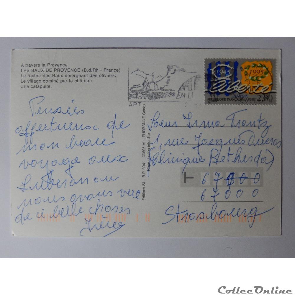 carte postale france cote azur cp des bouches du rhone les baux de provence