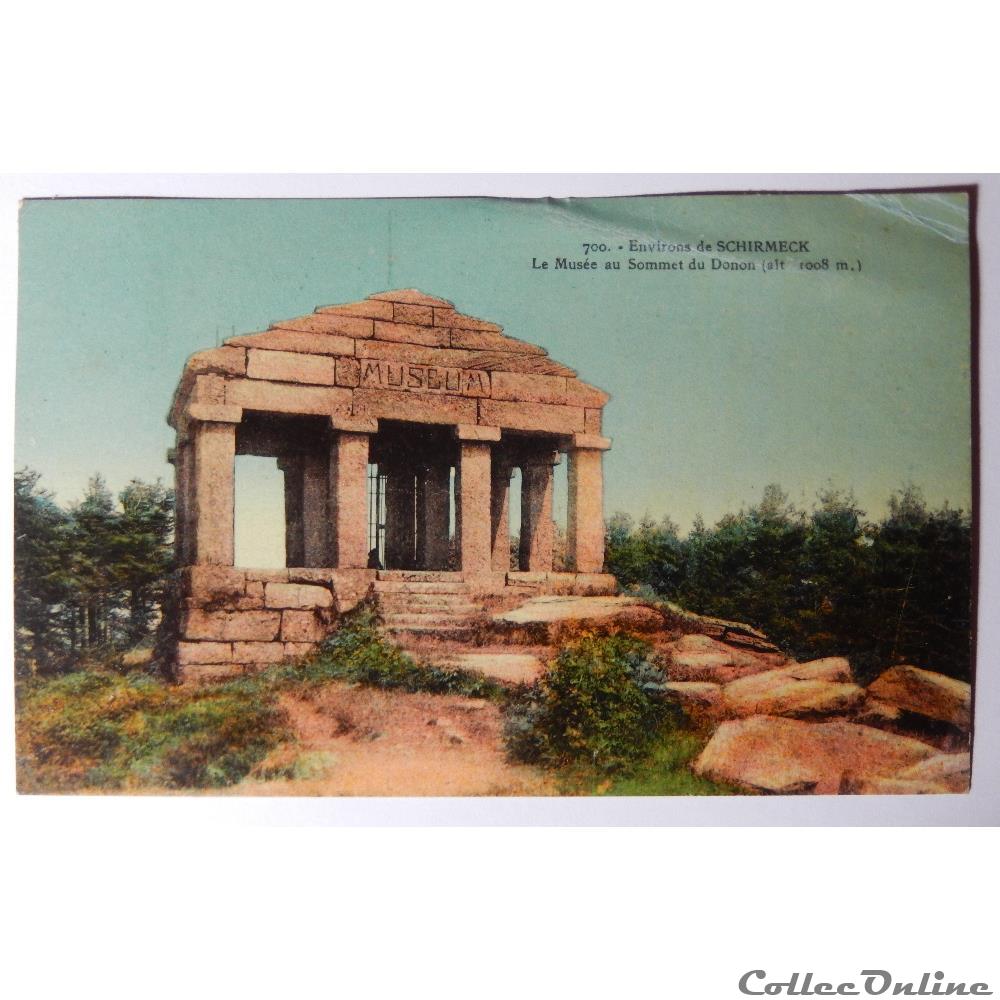 CPA du Donon, le musée au sommet, Bas-Rhin carte postale france alsace cpa du donon le musee au sommet bas rhin