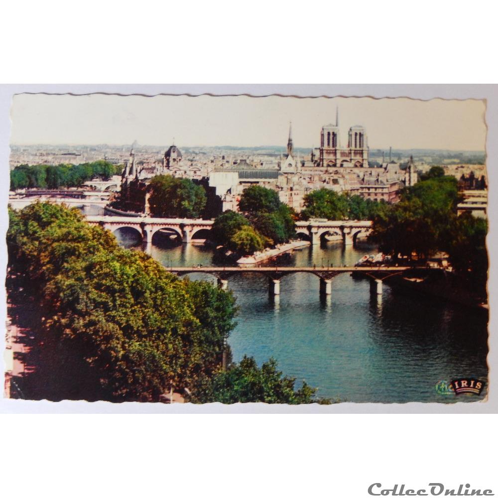 carte postale france ile cpa de paris les sept ponts