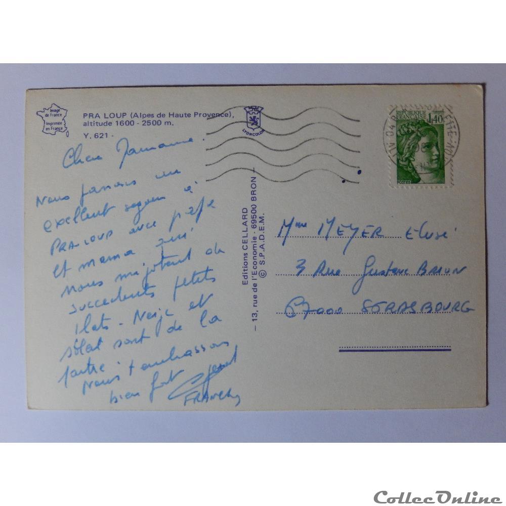 carte postale france cote azur cp des alpes de haute provence pra loup