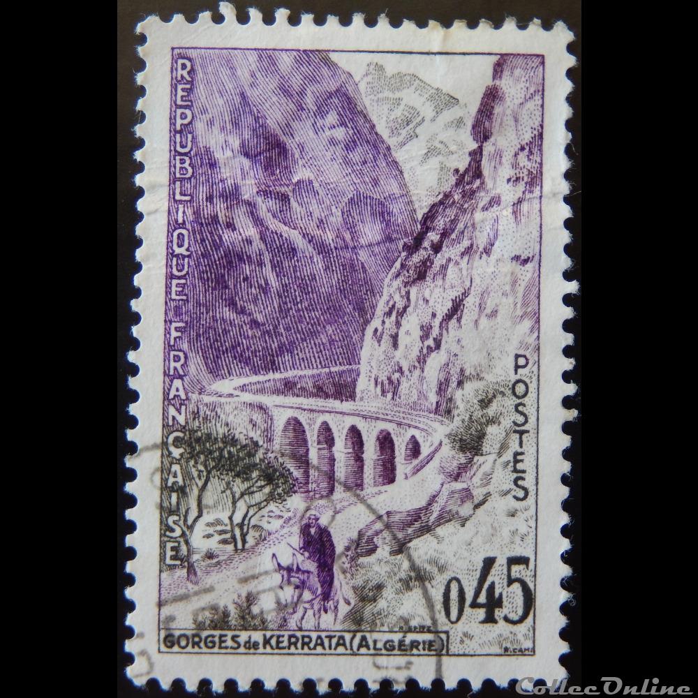 01237 Les Gorges de Kerrata - Algérie 0.45F timbre france 01237 les gorges de kerrata algerie 0 45f