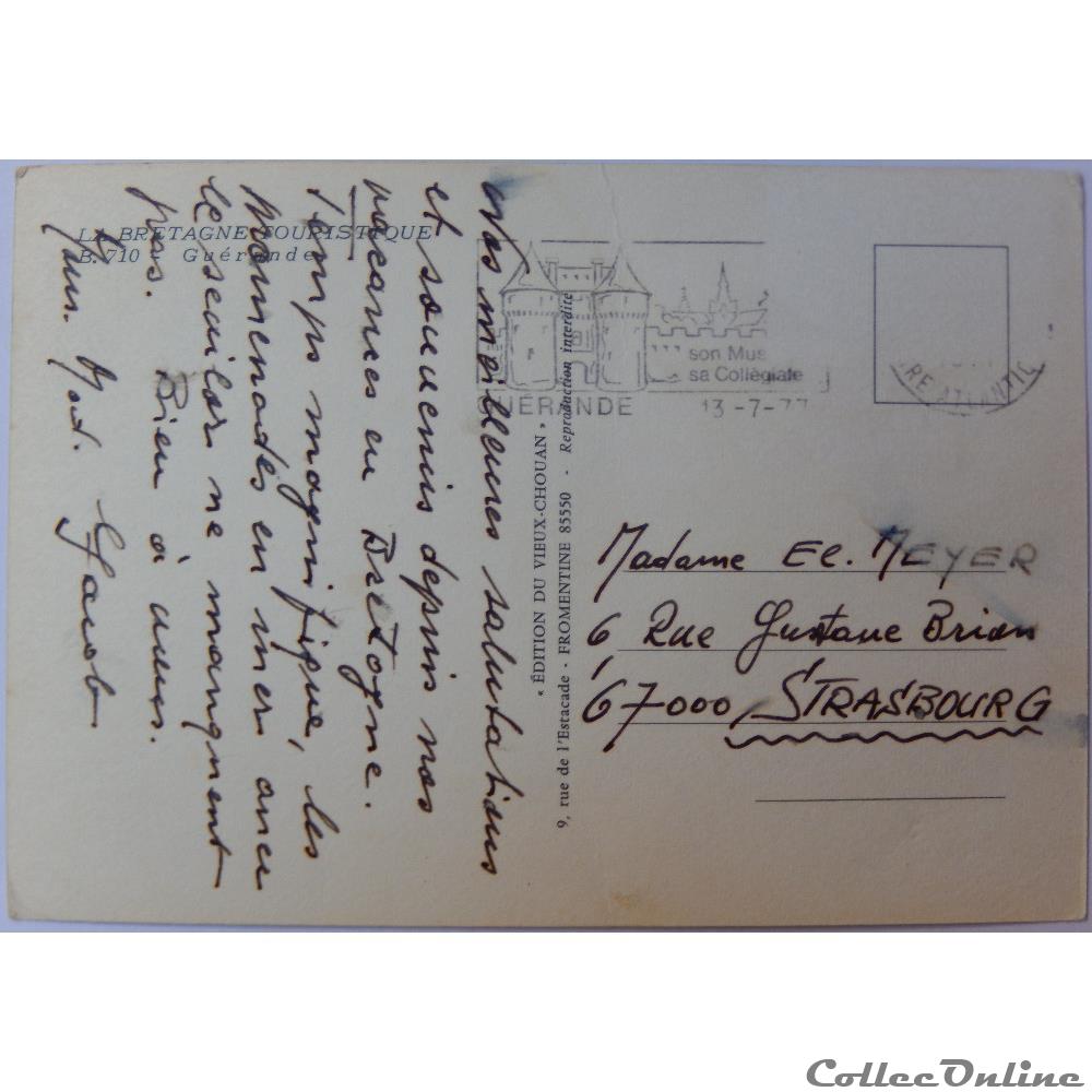 carte postale france pay cp de loire atlantique guerande