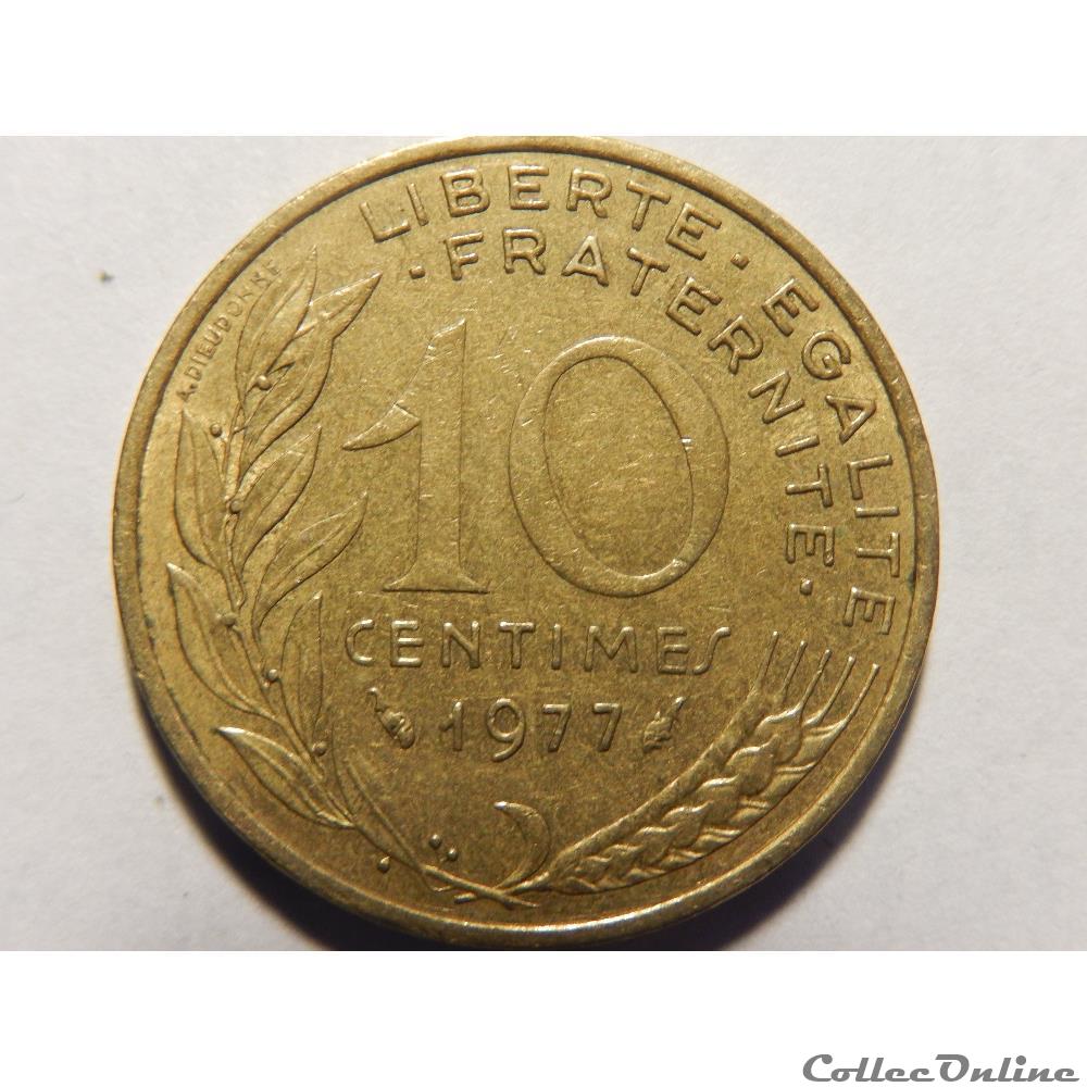 monnaie france moderne 10 centimes marianne 1977