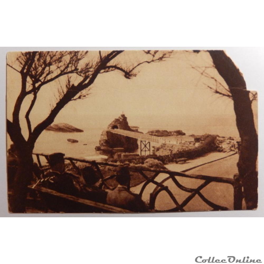 carte postale france aquitaine cpa des pyrenees atlantiques biarritz