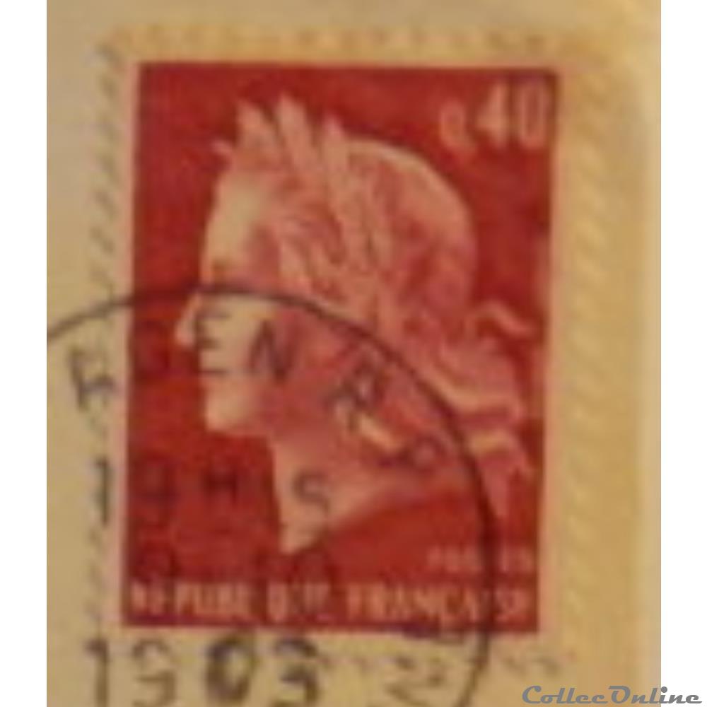 01536B La République de Cheffer 0.40F rouge gravé de 1967 3 timbre france 01536b la republique de cheffer 0 40f rouge grave de 1967