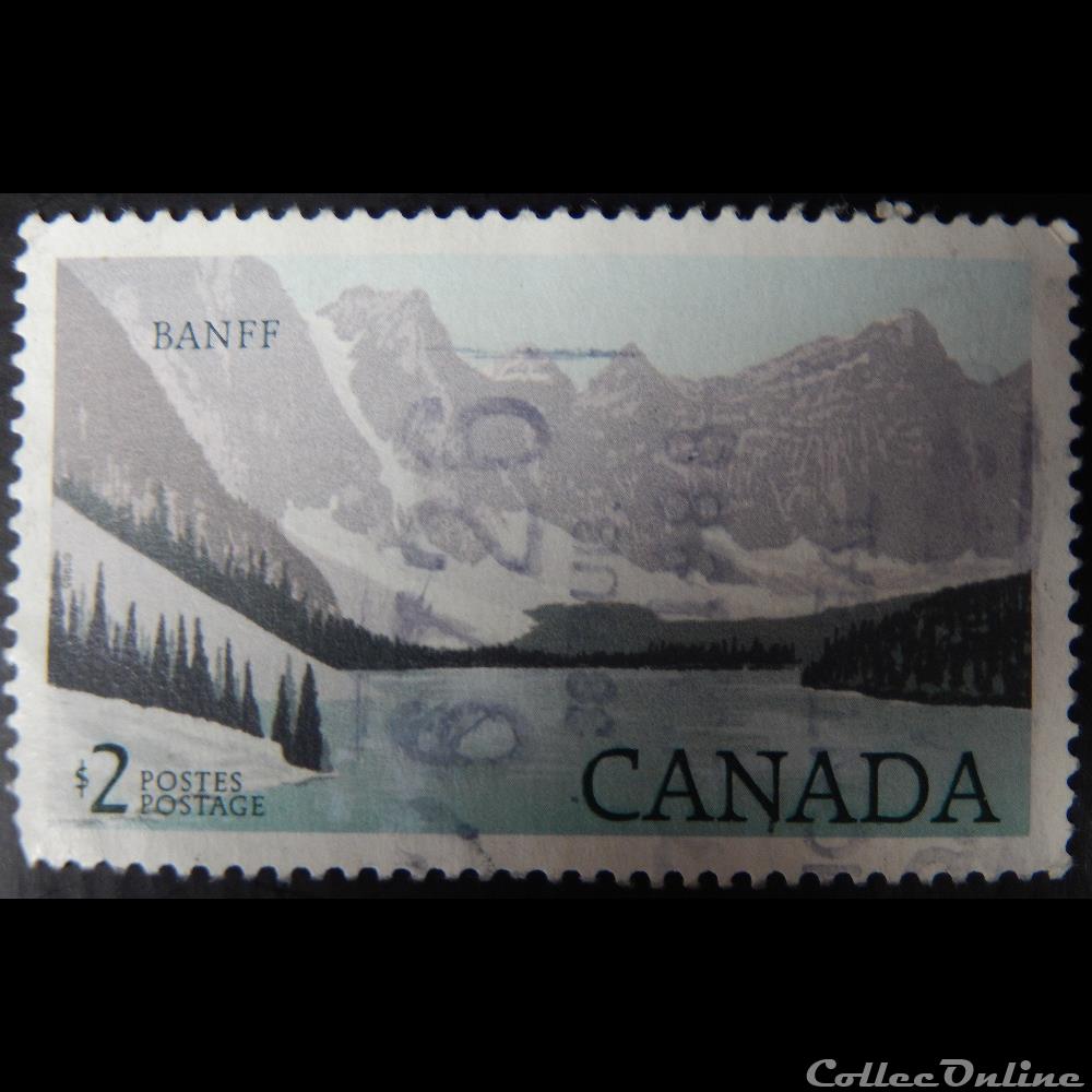 Canada 00918 Banff 2$ de 1985 timbre amerique canadum canada 00918 banff 2 de 1985