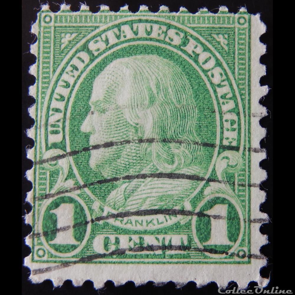 timbre amerique etats unis 00228a benjamin franklin 1c de 1923