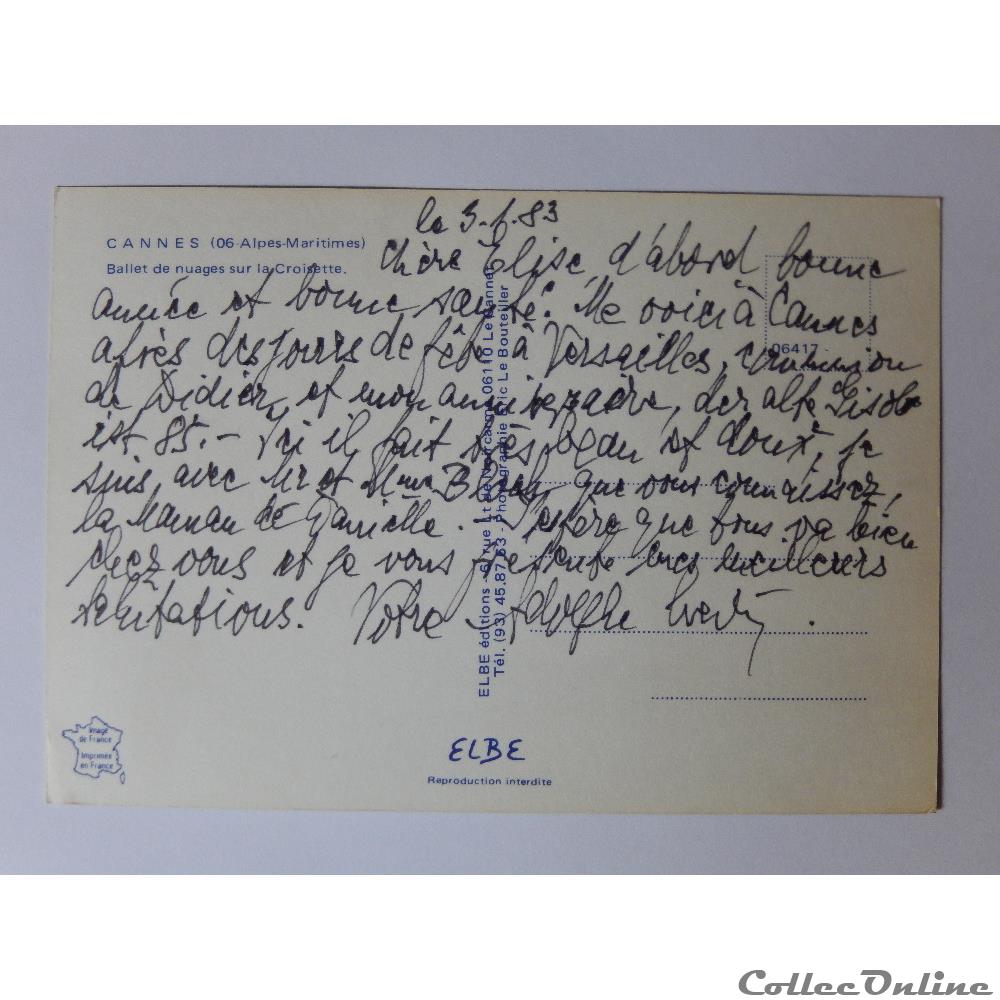 CP des Alpes-Maritimes, Cannes carte postale france provence cote azur cp des alpes maritimes cannes