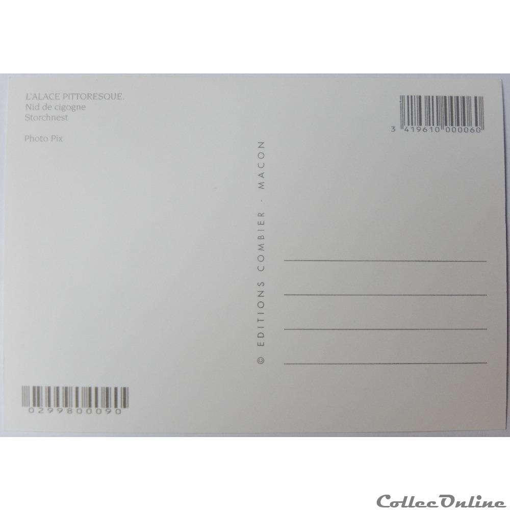 CP d'Alsace, nid de cigogne 4 carte postale france cp alsace nid de cigogne