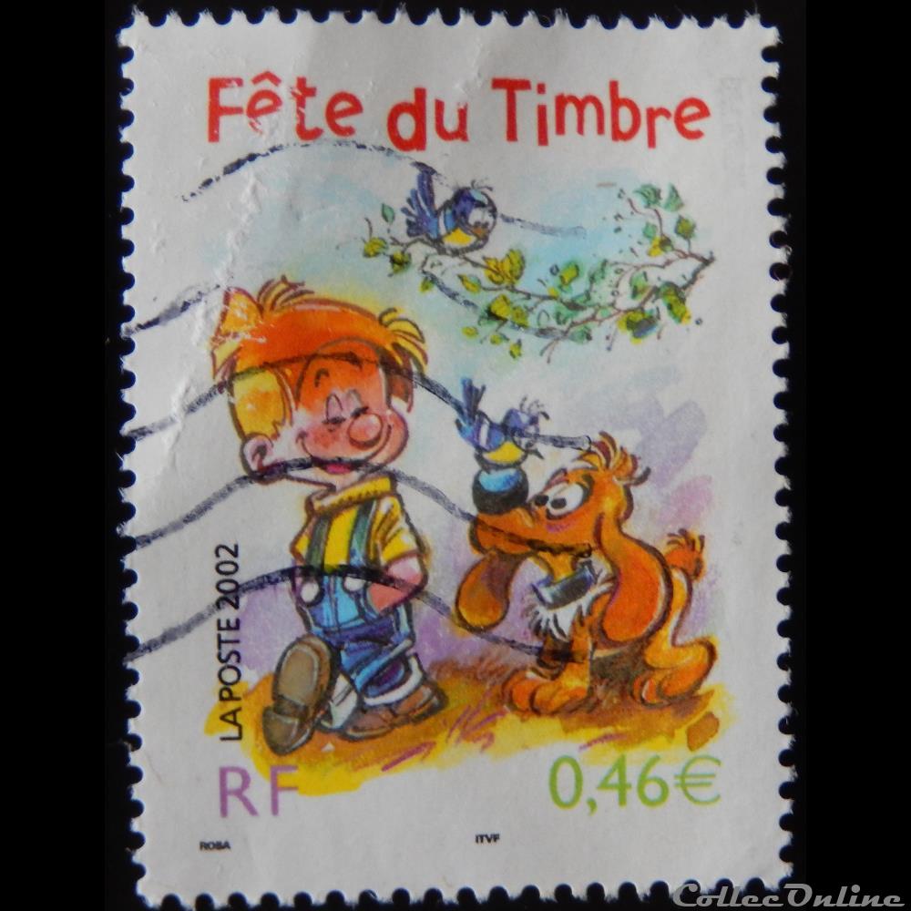 03467 Fête du timbre 2002 Boule et Bill 0.46€ de 2002 2 france 03467 fete du timbre 2002 boule et bill 0 46 de 2002