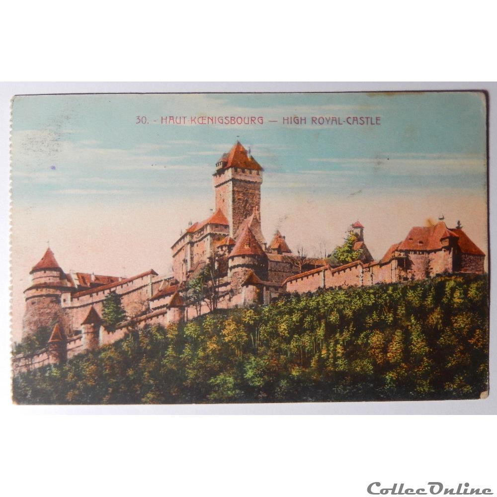 carte postale france alsace cpa du haut koenigsbourg le chateau haut rhin