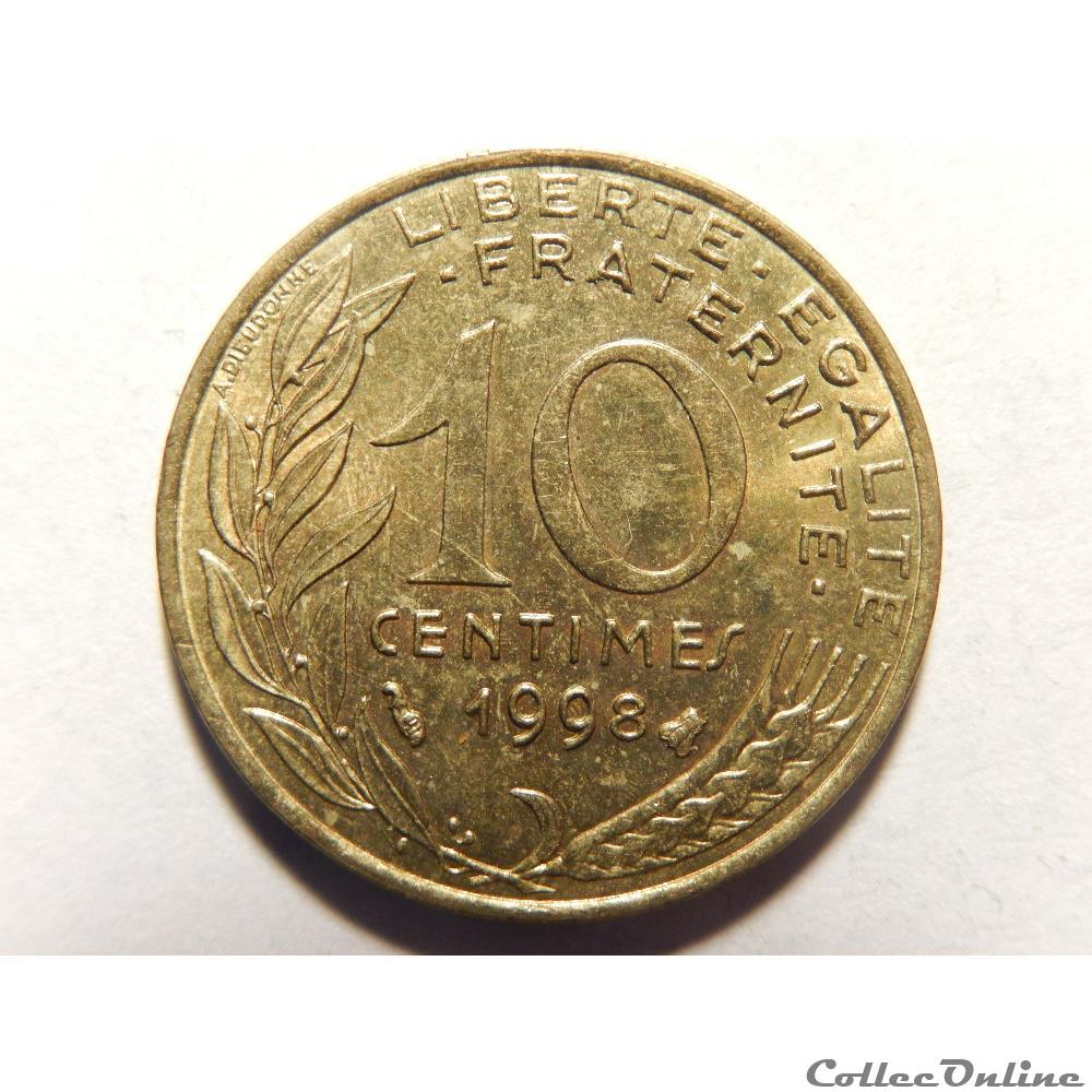 10 centimes Marianne 1998 monnaie france moderne 10 centimes marianne 1998