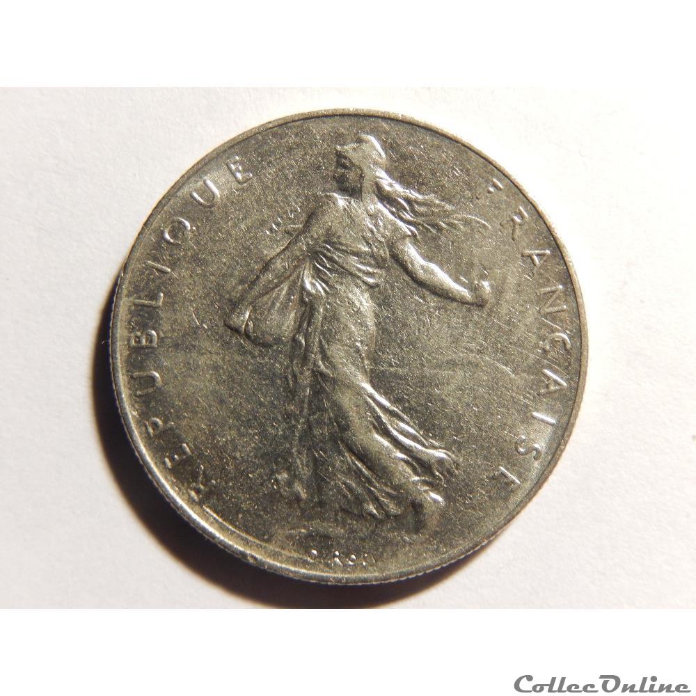 monnaie france moderne 1 franc semeuse 1975