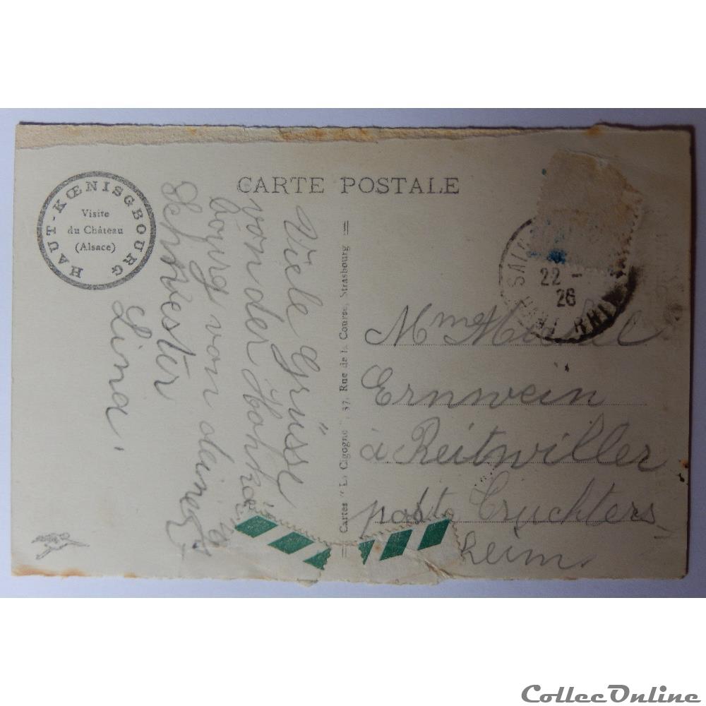 carte postale france alsace cpa du haut koenigsbourg la grande salle haut rhin