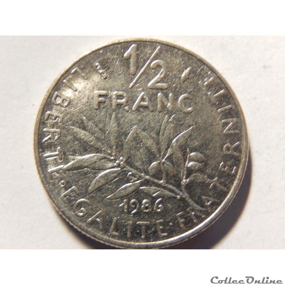 50 centimes Semeuse 1986 monnaie france moderne 50 centimes semeuse 1986