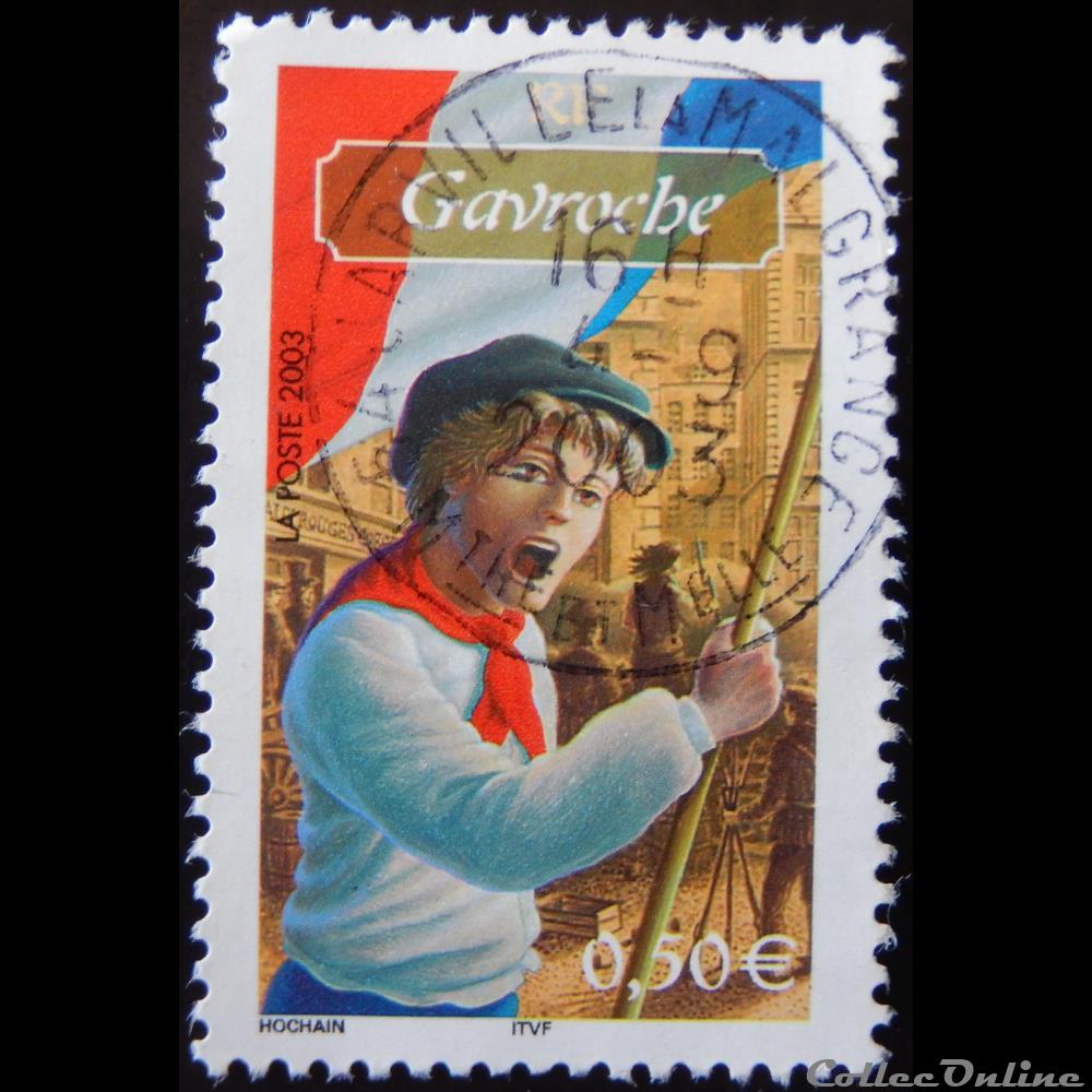 03593 Gavroche 0.50€ timbre france 03593 gavroche 0 50
