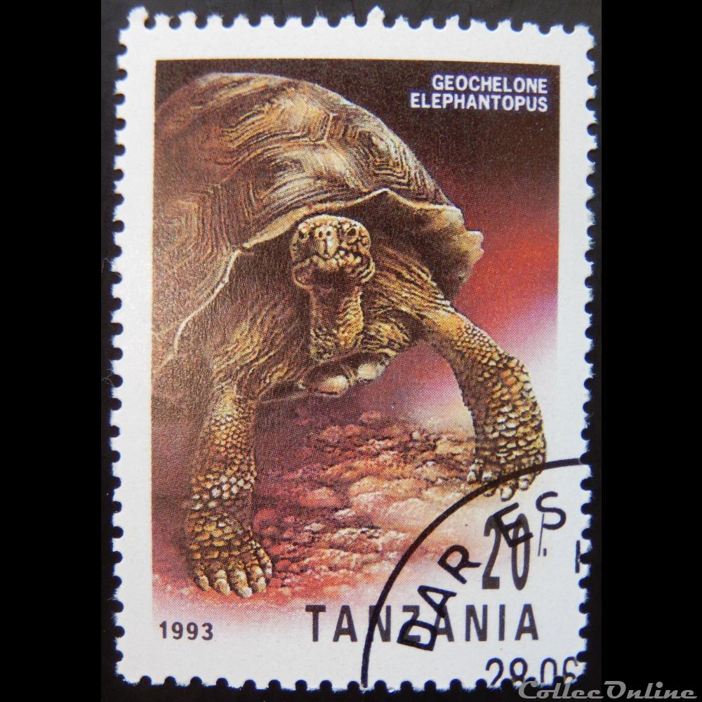 Tanzanie 01414 Tortue géante des Galapagos de 1993 20 TSh timbre afrique tanzanie 01414 tortue geante des galapagos de 1993 20 tsh