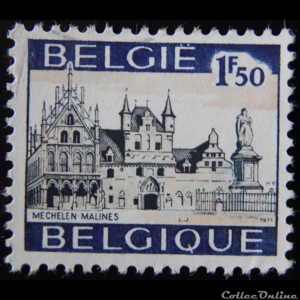 Belgique 01614 Malines 1.50F de 1971 timbre europe belgique 01614 malines 1 50f de 1971