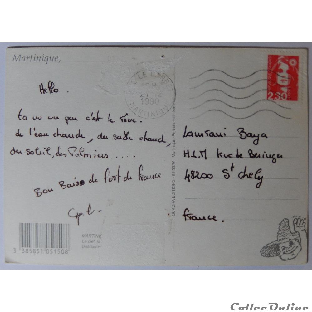 CP de Martinique carte postale france outre mer cp de martinique