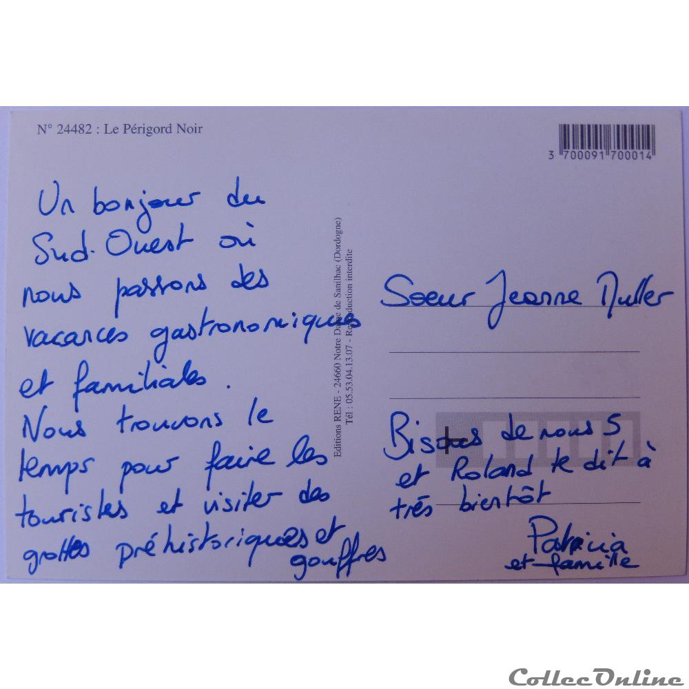 carte postale france aquitaine cp de dordogne le perigord noir