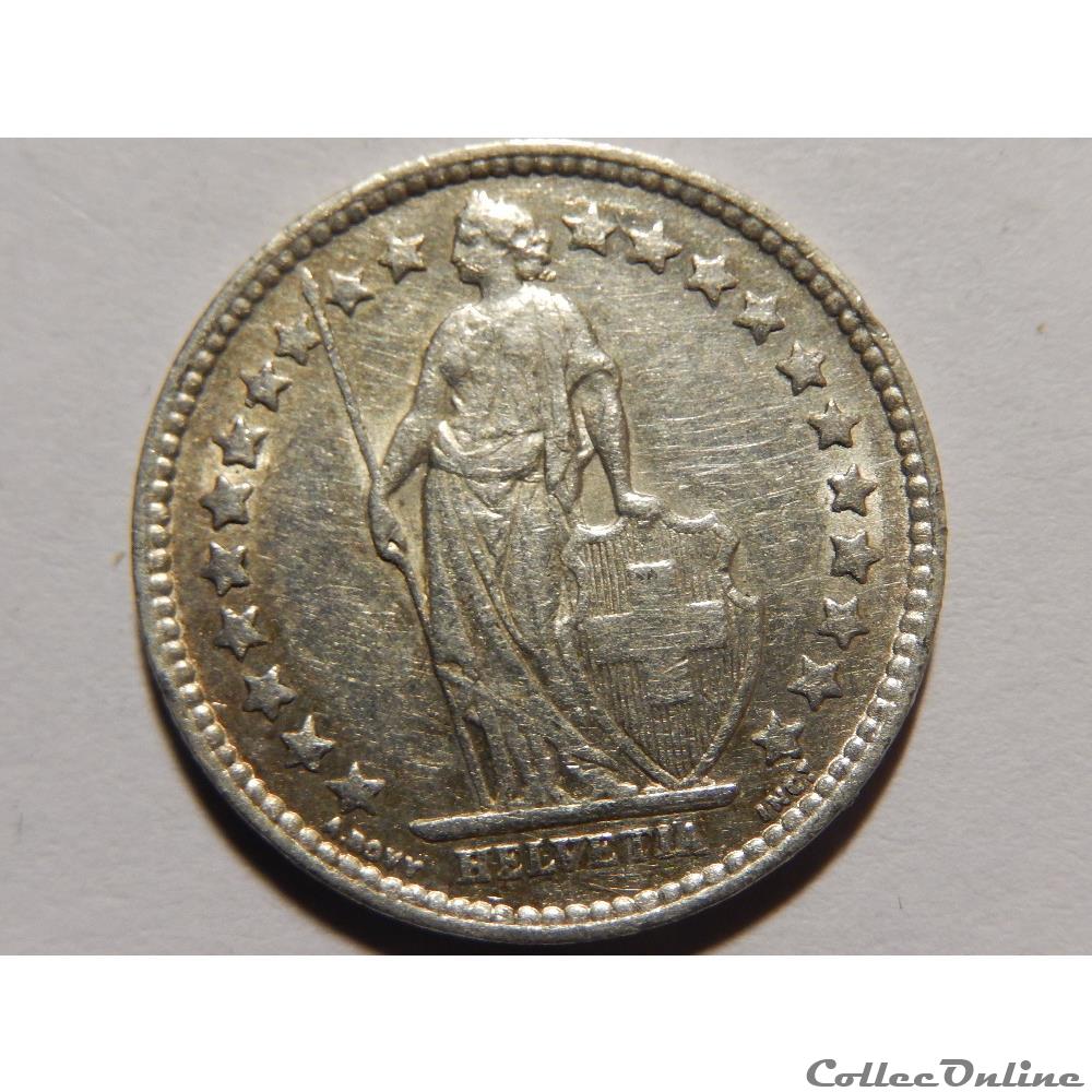 monnaie monde suisse 50 centimes 1940