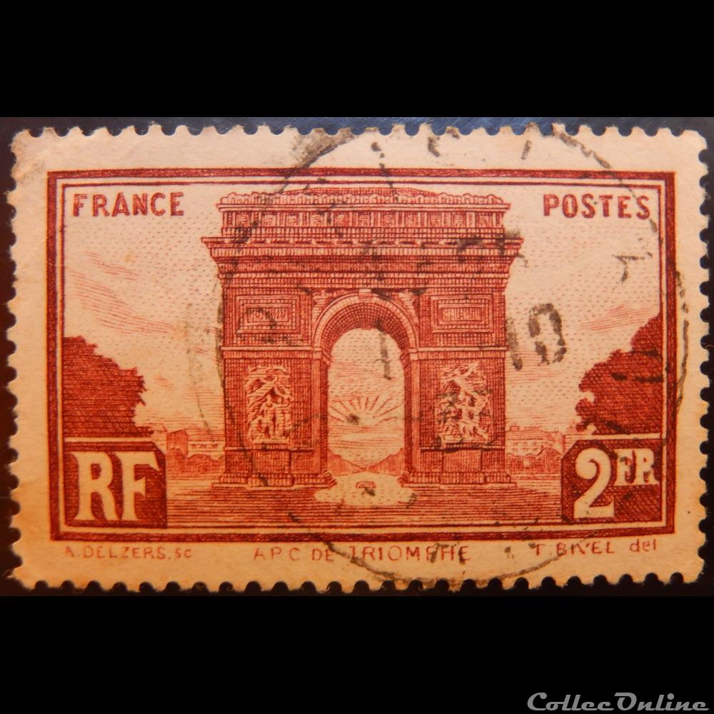 00258 L´Arc de Triomphe de Paris 2frs timbre france 00258 l arc de triomphe de paris 2frs