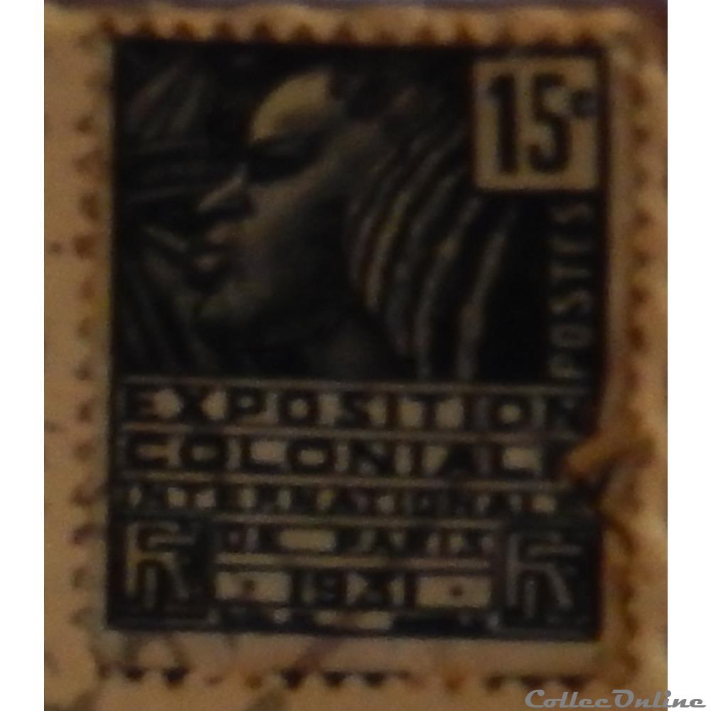 00270 exposition coloniale 15c de 1930 timbre france 00270 exposition coloniale 15c de 1930
