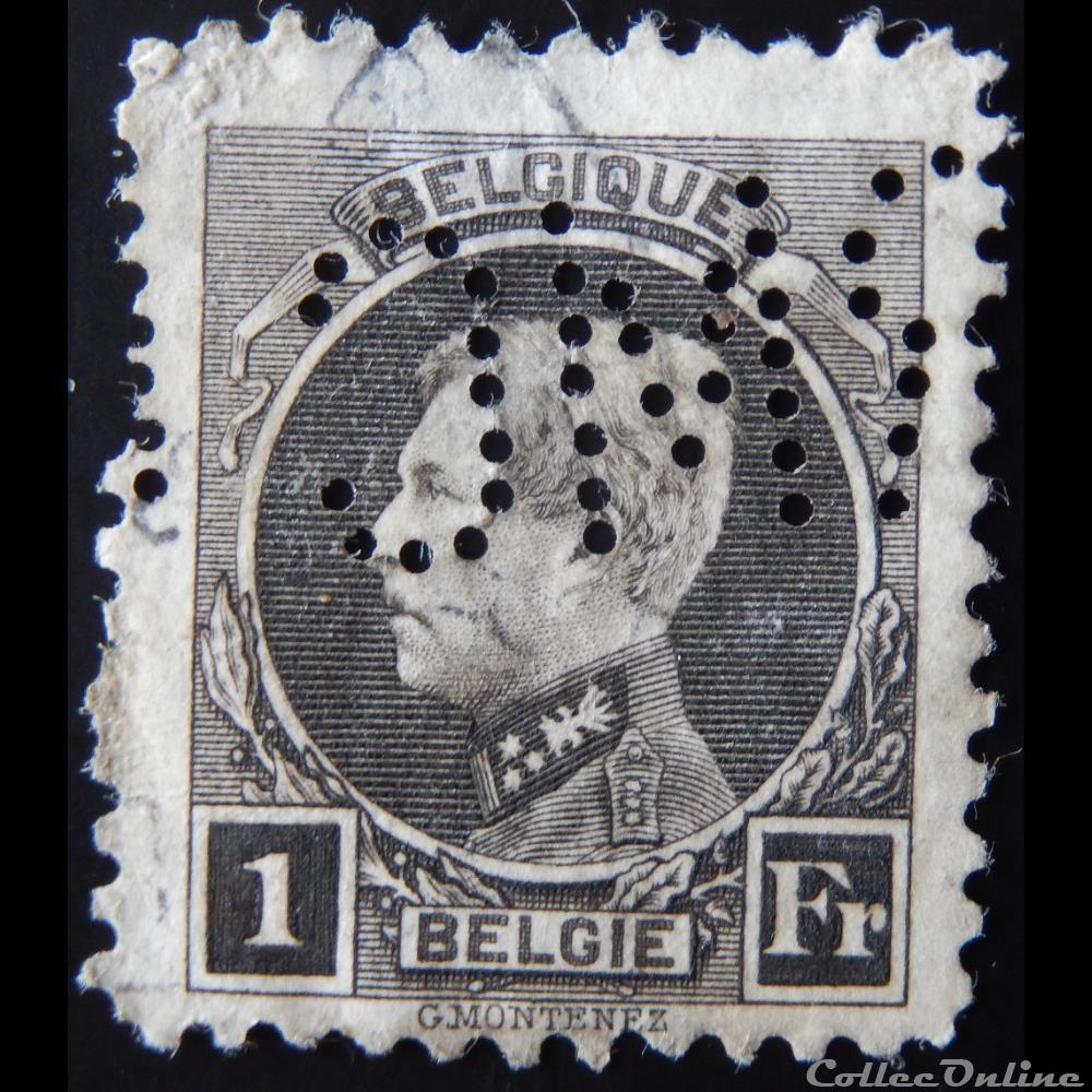 Belgique 00214 roi Albert I 1F de 1922 timbre europe belgique 00214 roi albert i 1f de 1922