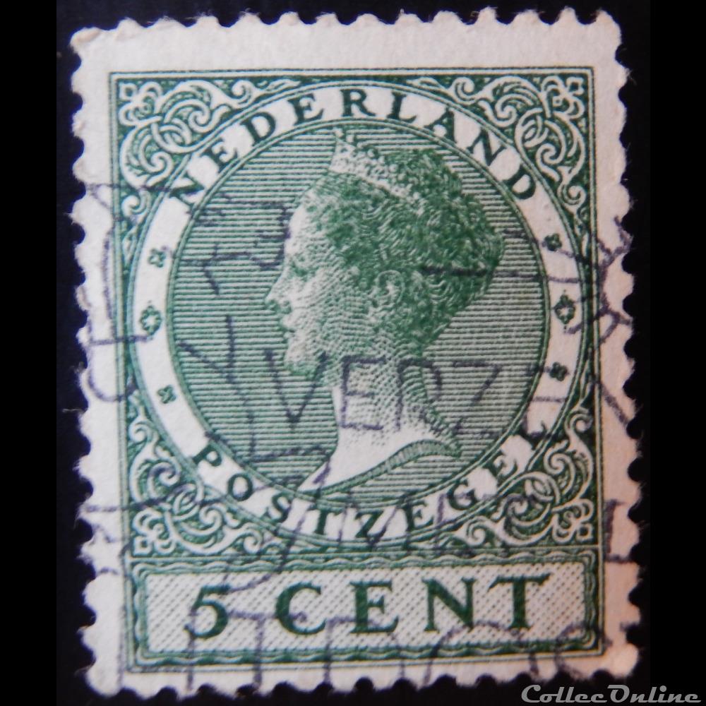 Pays-Bas 00172 reine Wilhelmina 5c de 1926 4 timbre europe pays bas 00172 reine wilhelmina 5c de 1926