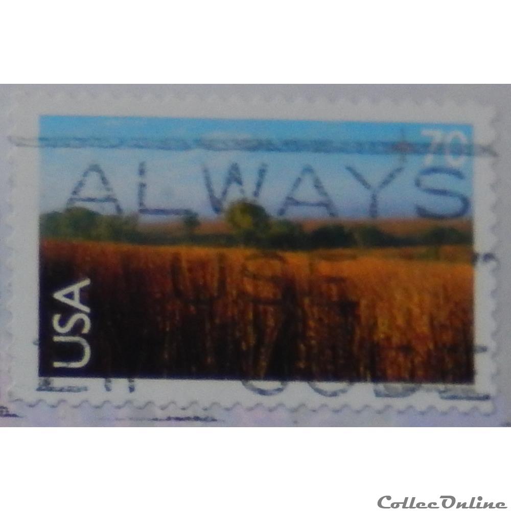Etats Unis PA0128 Nine-Mile Prairie, Nebraska 70c de 2001 3 timbre amerique etats unis pa0128 nine mile prairie nebraska 70c de 2001
