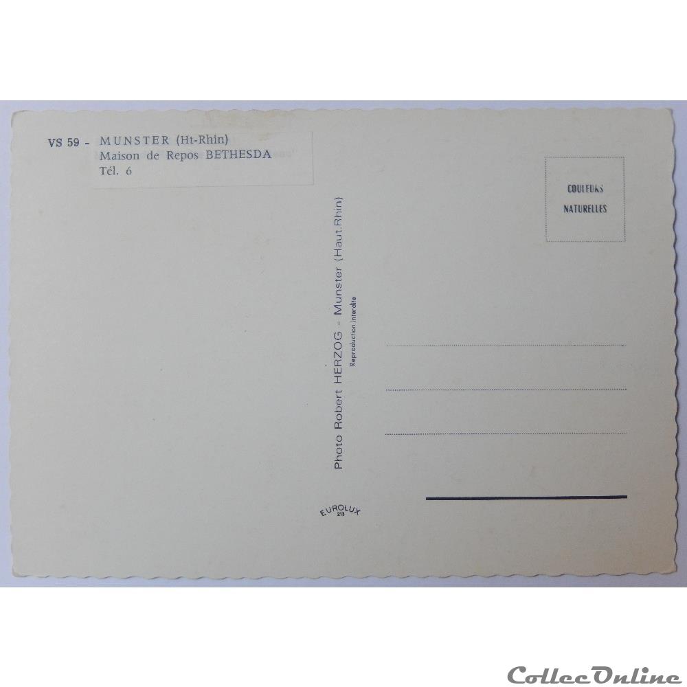 carte postale france alsace cpa du haut rhin munster