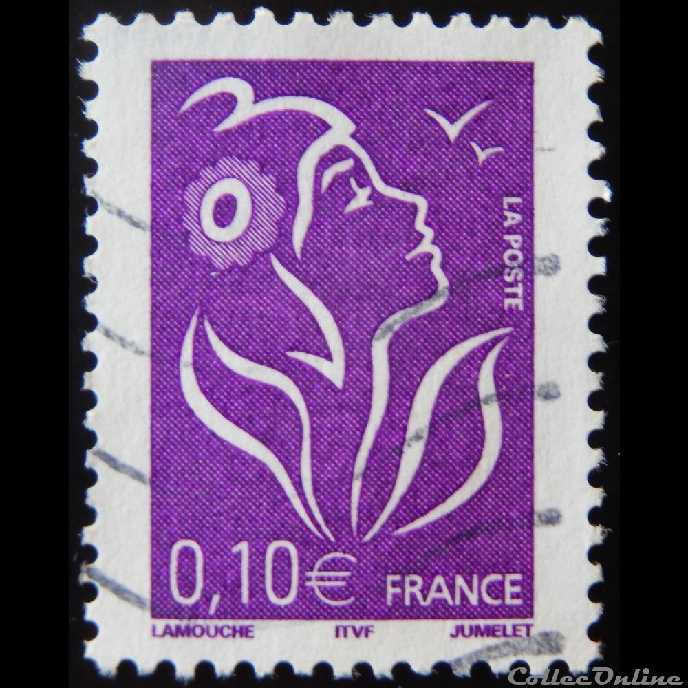 timbre france 03732 la marianne de lamouche violet 0 10