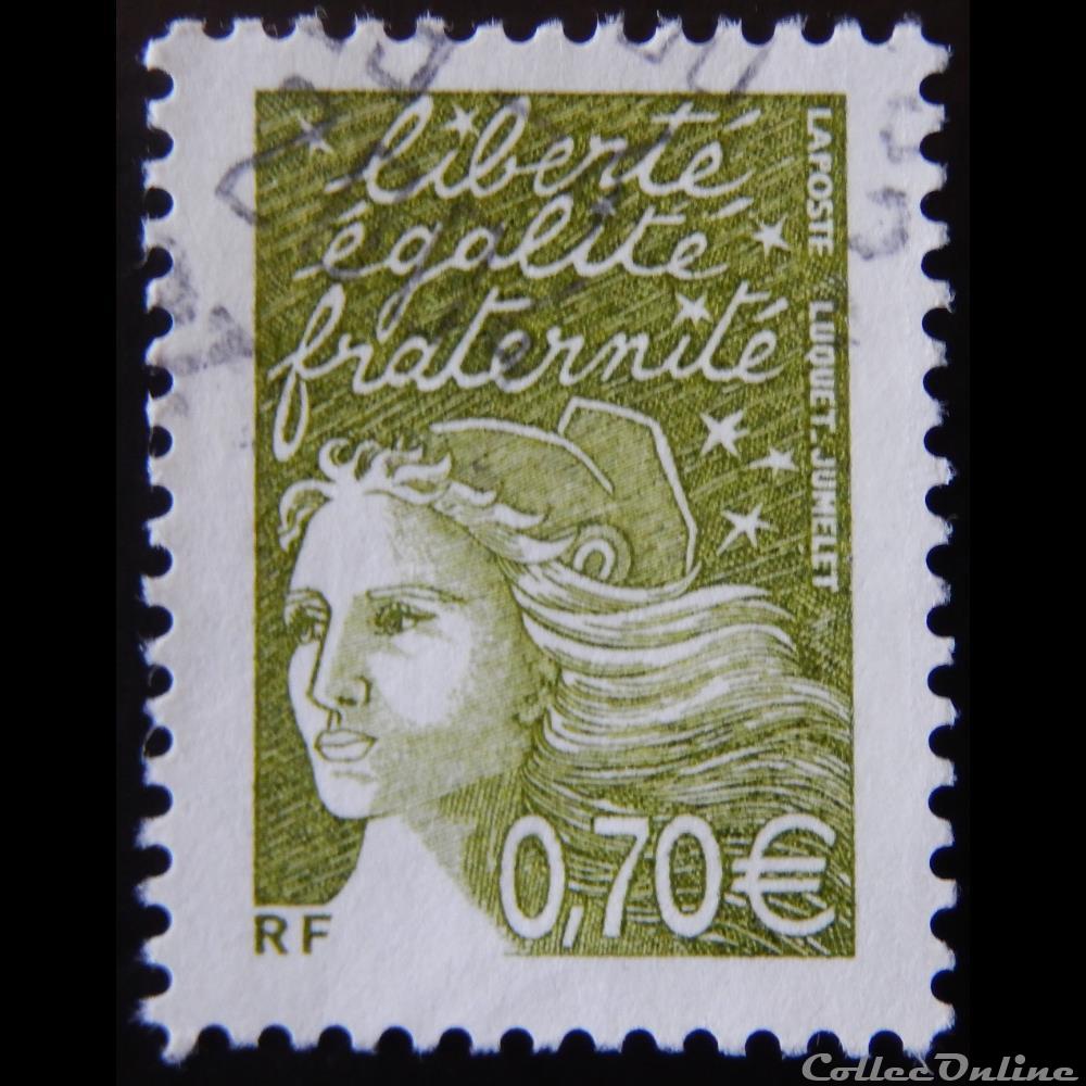 03571 Marianne de Luquet 0,70 € vert timbre france 03571 marianne de luquet 0 70 vert