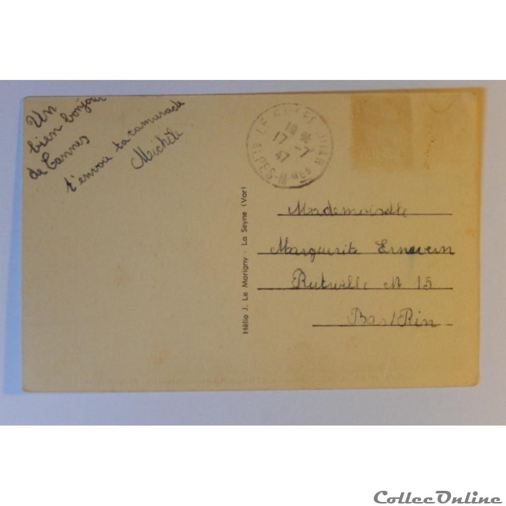 carte postale france provence cote azur cpa des alpes maritimes le golfe juan