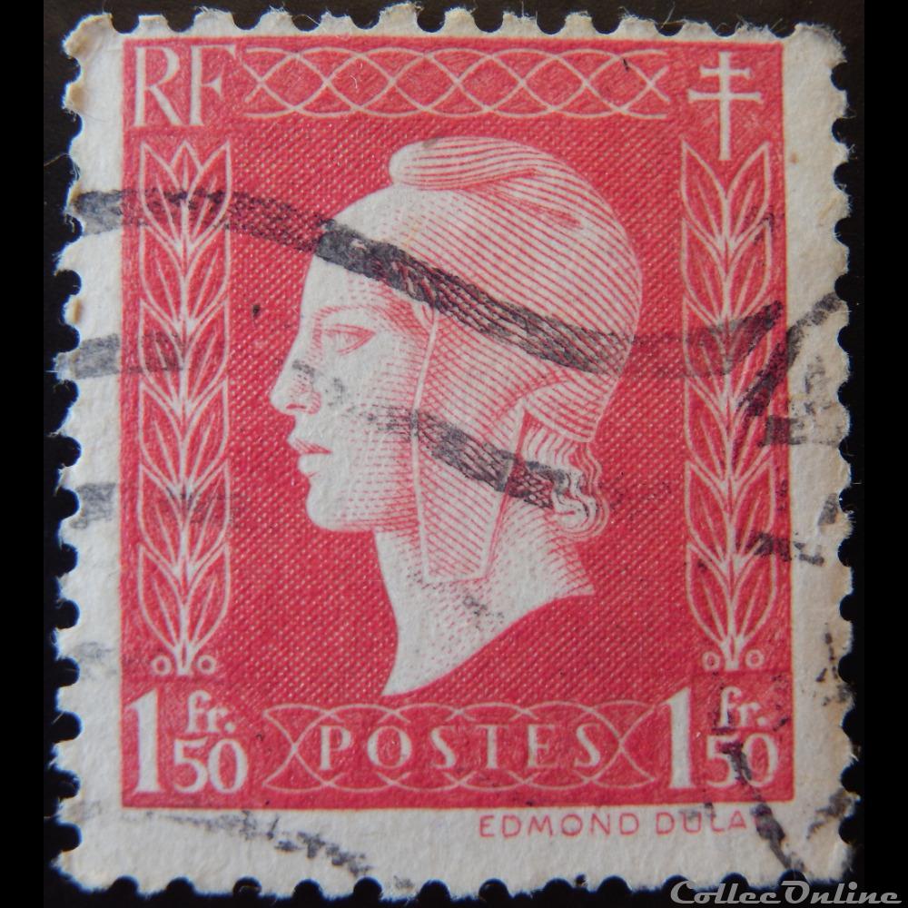 00691 Marianne de Dulac 1F50 rose vif timbre france 00691 marianne de dulac 1f50 rose vif