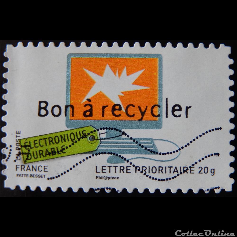 04208 Recyclage durable 20 gr timbre france 04208 recyclage durable 20 gr