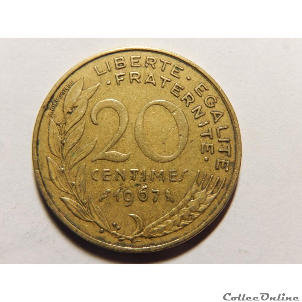 20 centimes Marianne 1967 monnaie france moderne 20 centimes marianne 1967