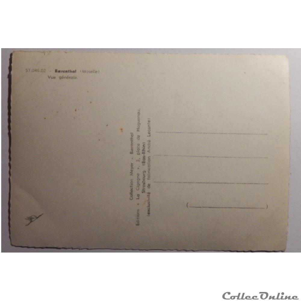carte postale france lorraine cpa de moselle baerenthal