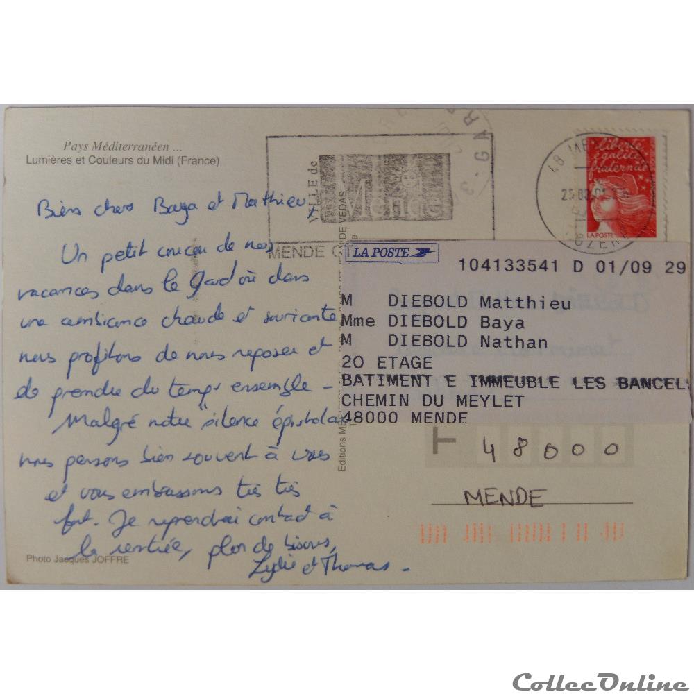 carte postale france provence cote azur cp paysage pays mediterraneen