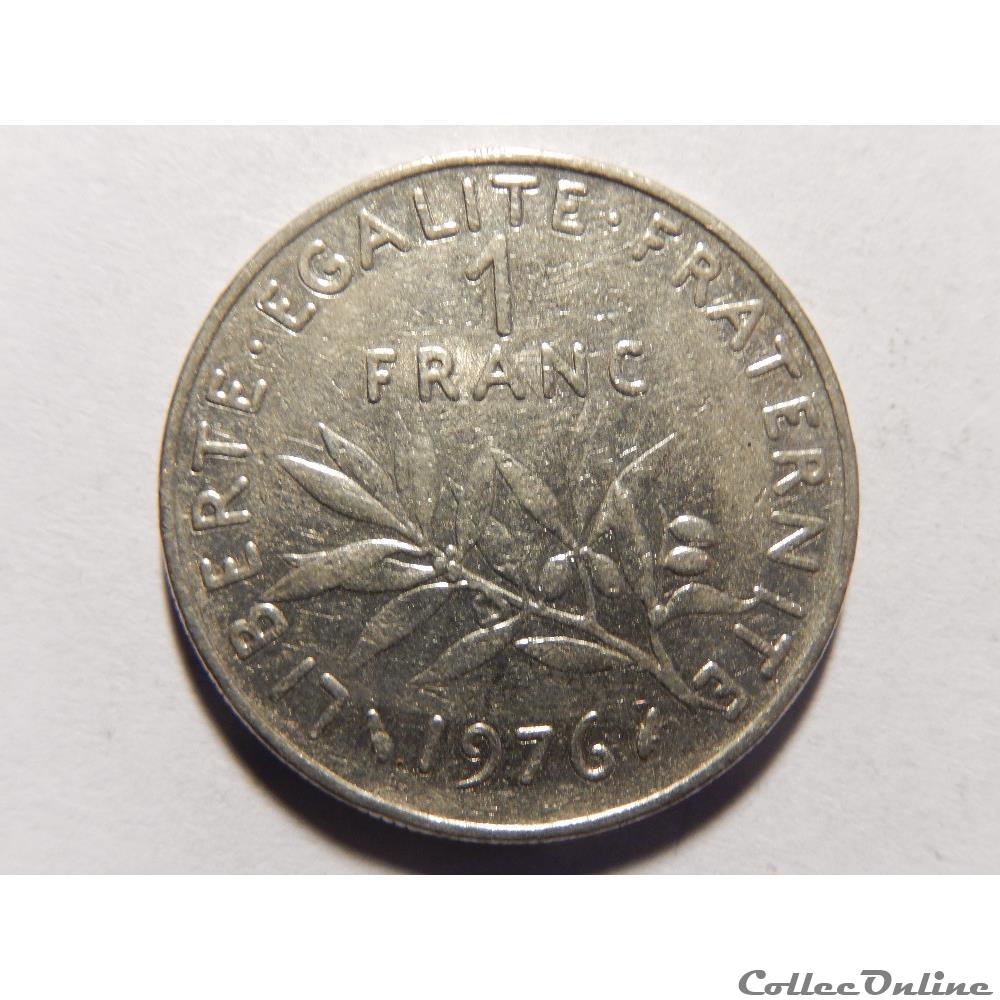 1 franc semeuse 1976 monnaie france moderne 1 franc semeuse 1976