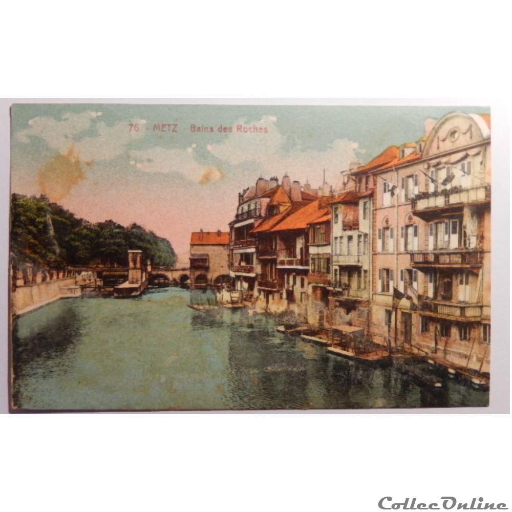 carte postale france lorraine cpa de moselle metz les bains des roches