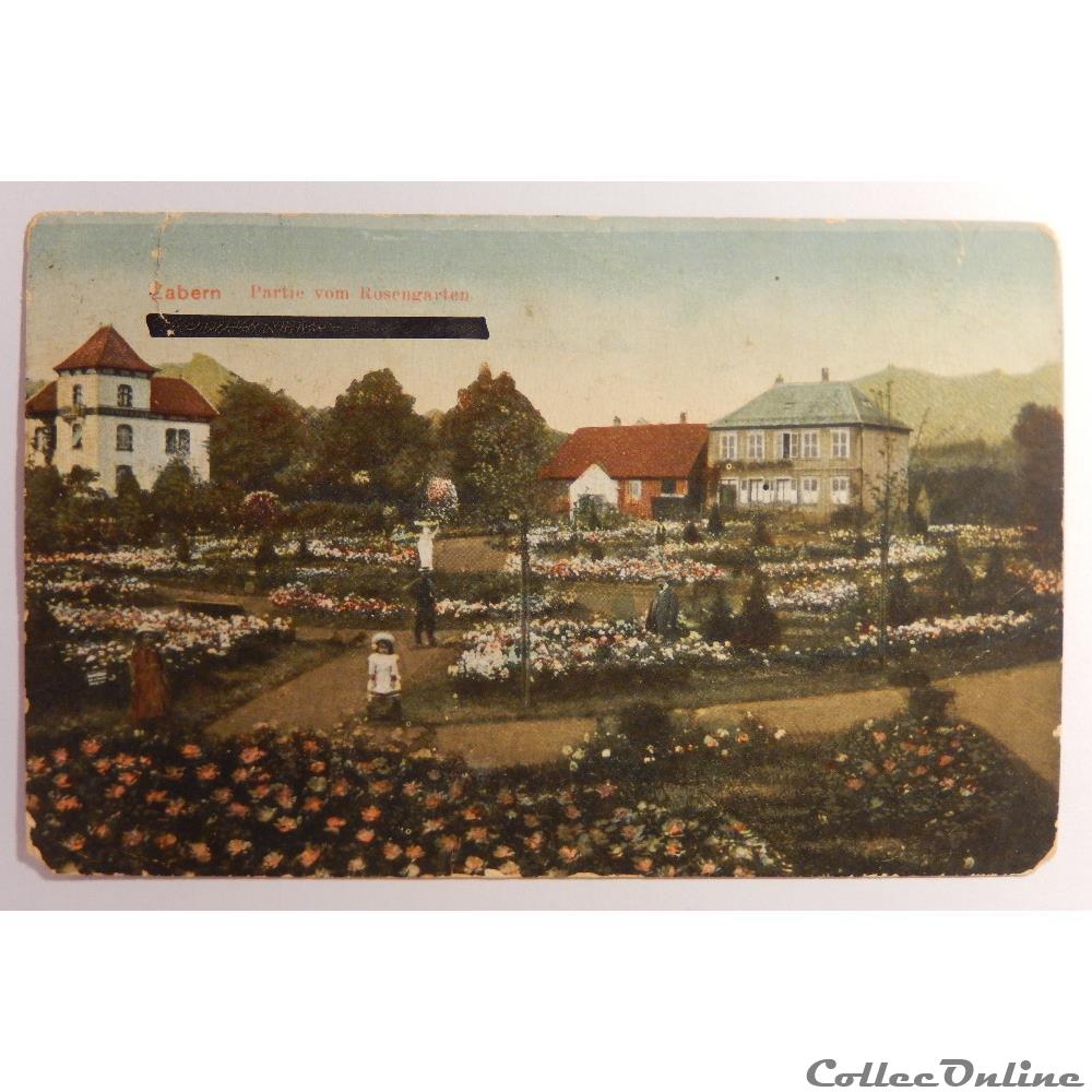 CPA de Saverne, la roseraie, Bas-Rhin carte postale france alsace cpa de saverne la roseraie bas rhin