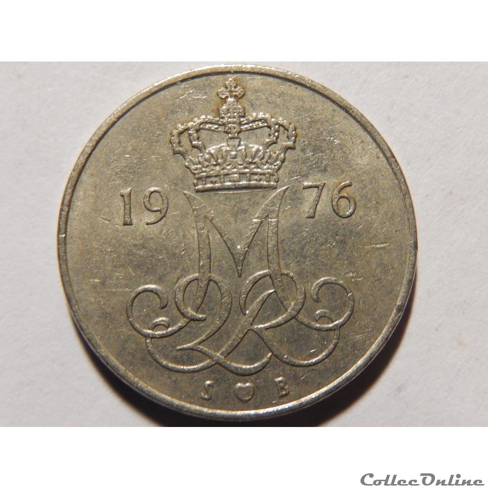 Danemark, 10 ore de 1976 2 monnaie monde danemark 10 ore de 1976