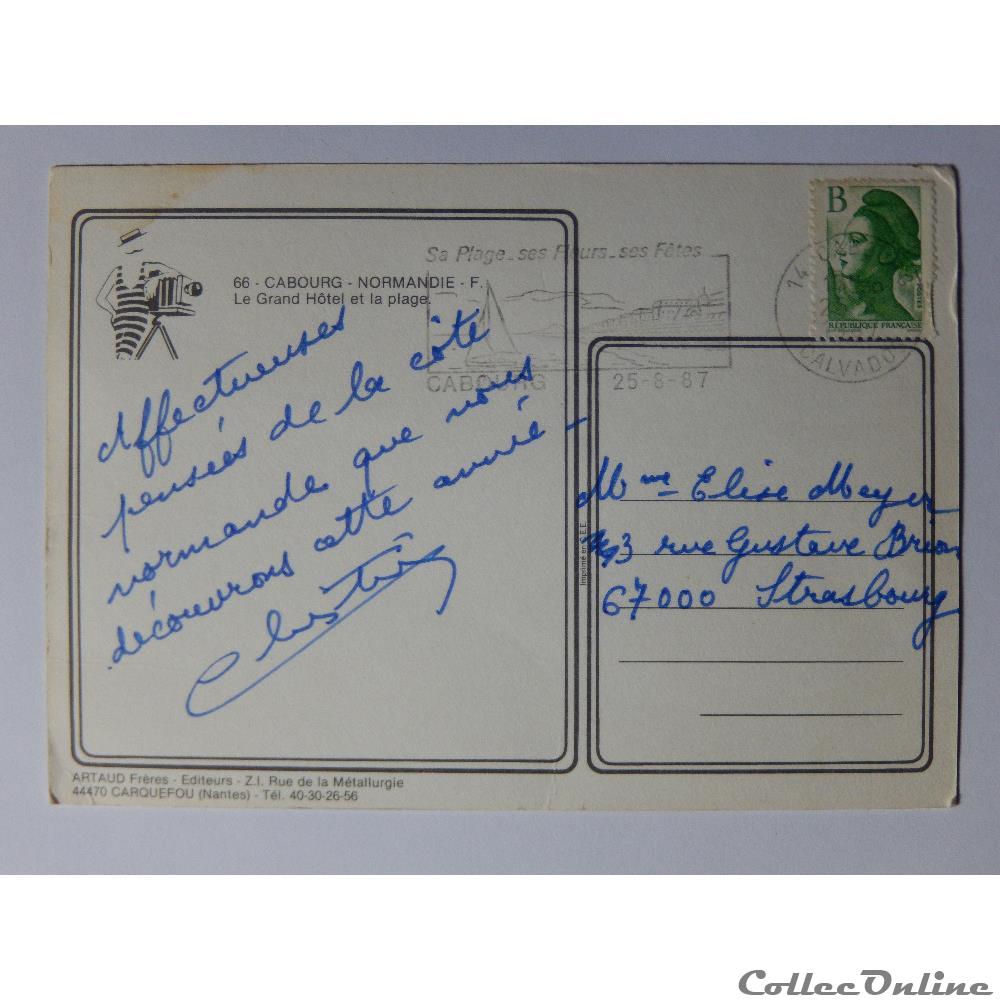 CP du Calvados, Cabourg carte postale france basse normandie cp du calvados cabourg