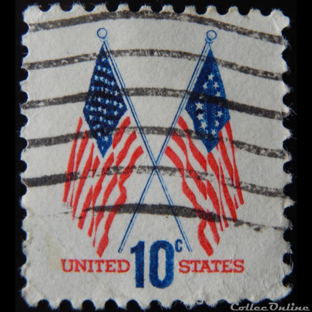 Etats Unis 01009 drapeau 10c de 1973 timbre amerique etats unis 01009 drapeau 10c de 1973