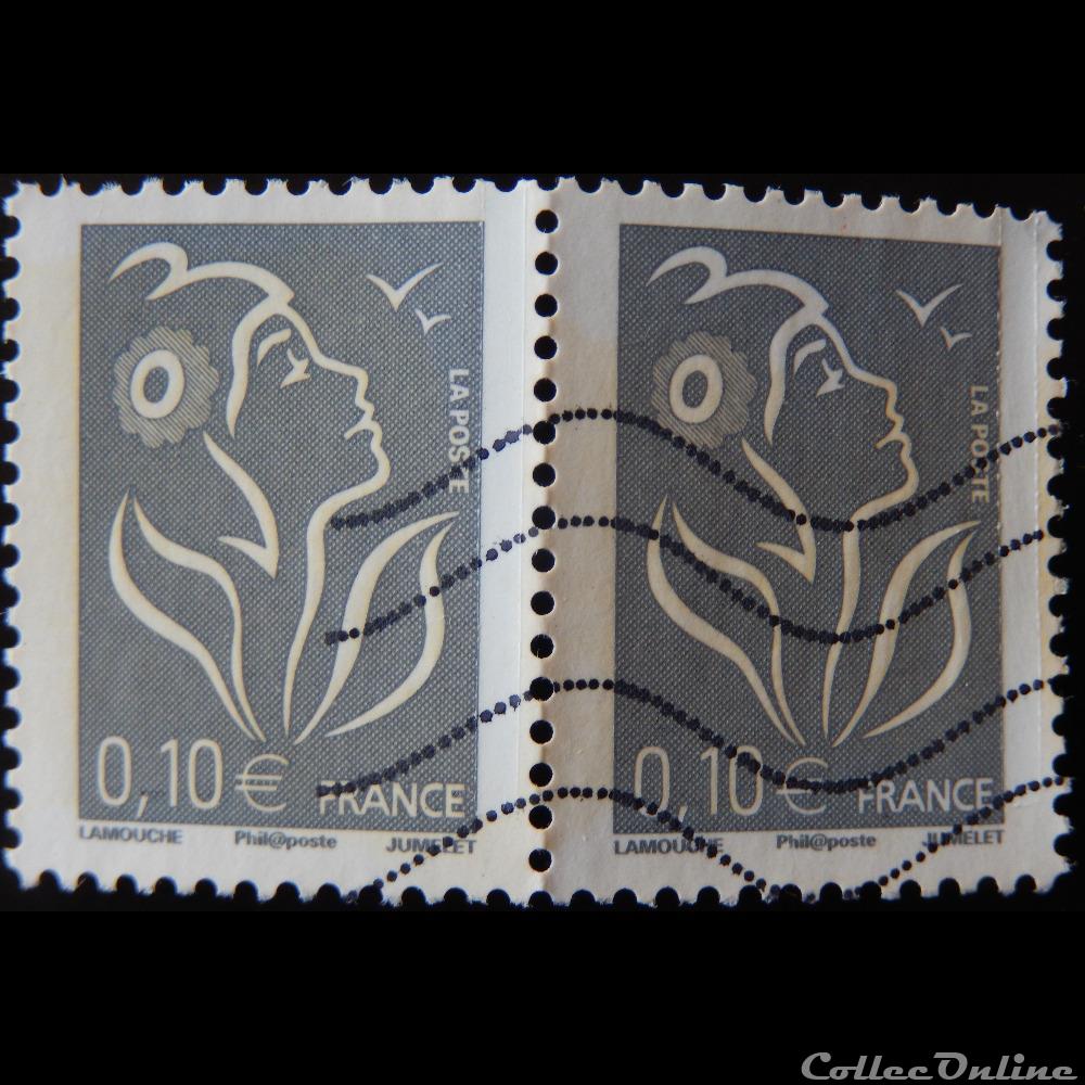 03965 La Marianne de Lamouche gris 0,10€ 3 timbre france 03965 la marianne de lamouche gris 0 10
